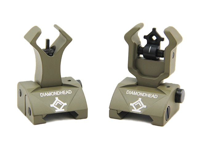 Diamondhead DIAMOND Combat Flip-Up Rear & Front Sight DE
